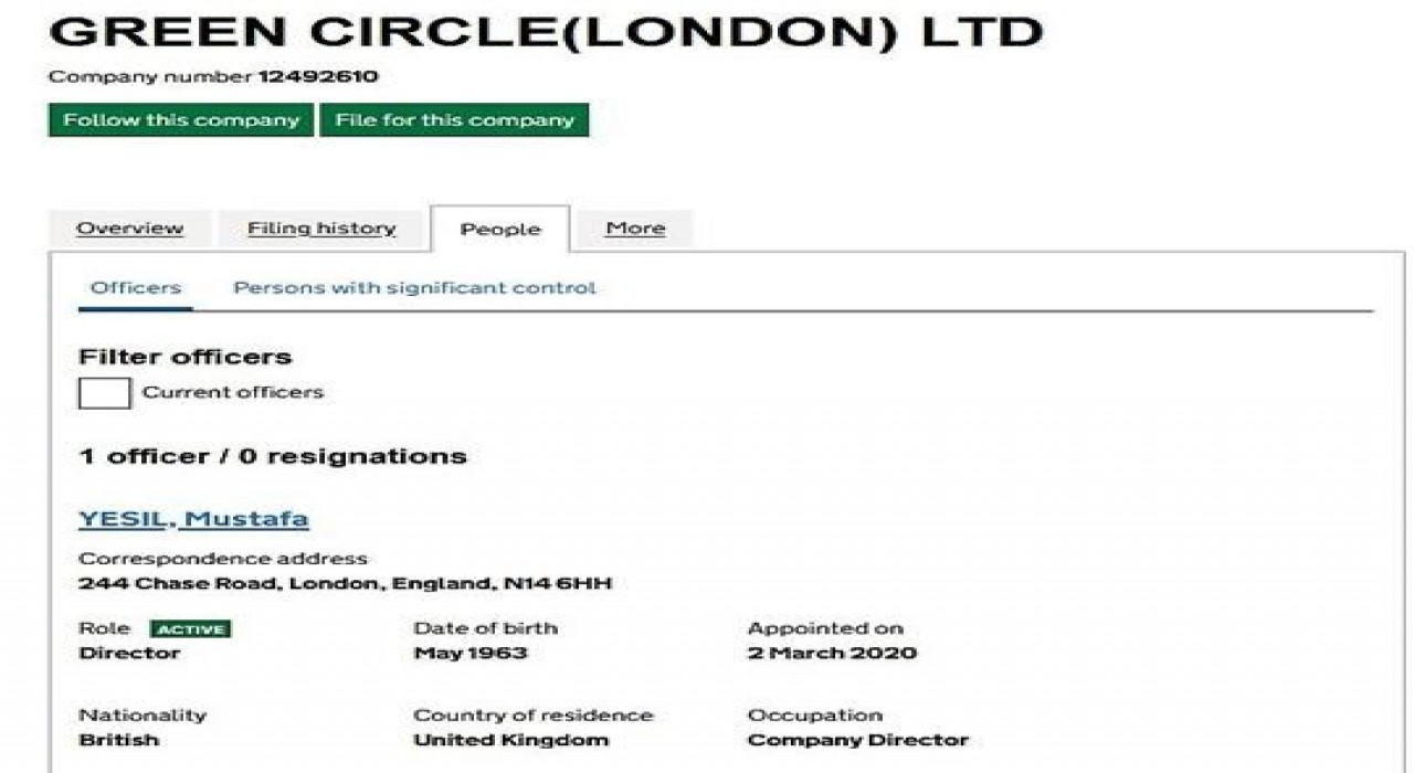 FETÖcülerin şirketlerinin adresi Londra