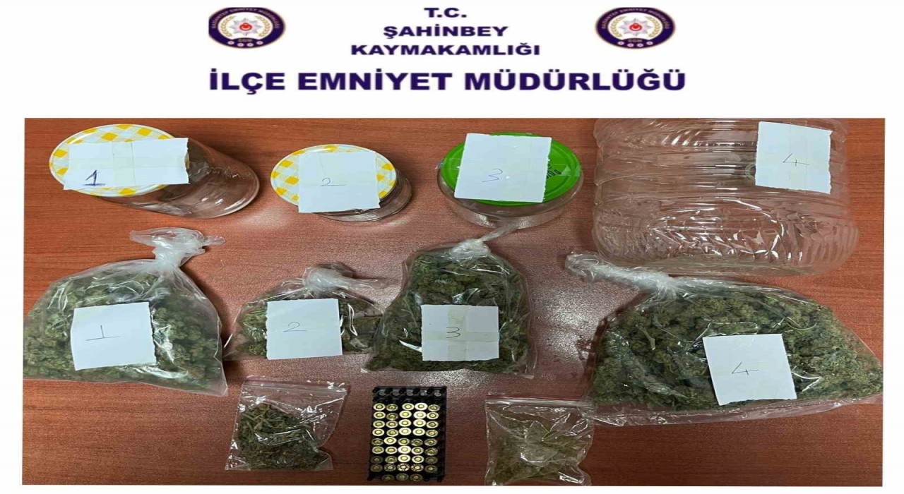 Gaziantepte 1 kilo 605 gram esrar ele geçirildi