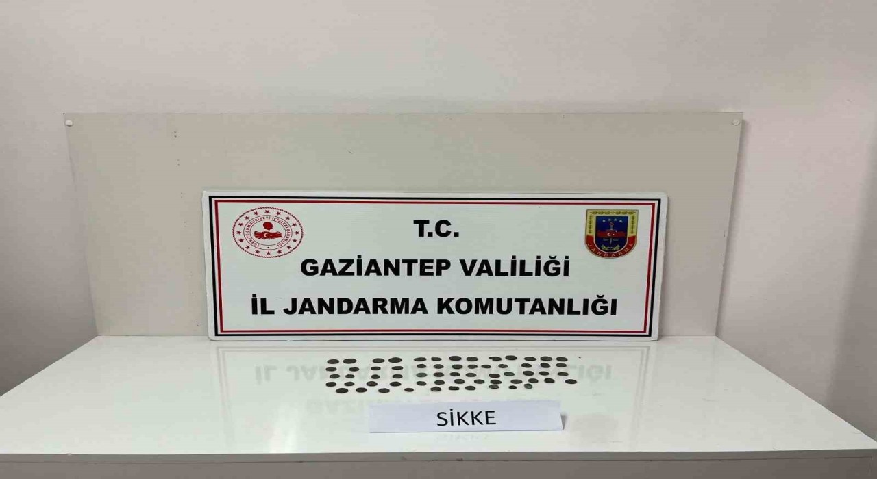 Gaziantepte 62 adet sikke ele geçirildi: 1 gözaltı