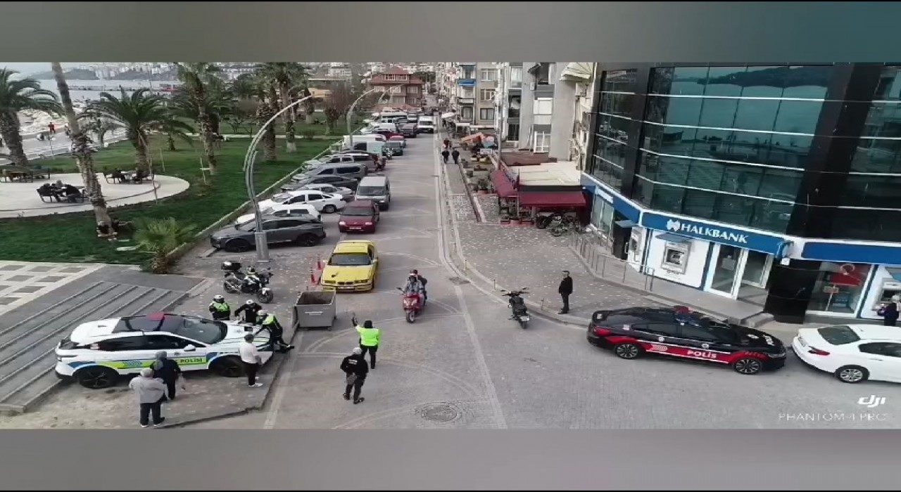 Gemlikte dronlu denetim