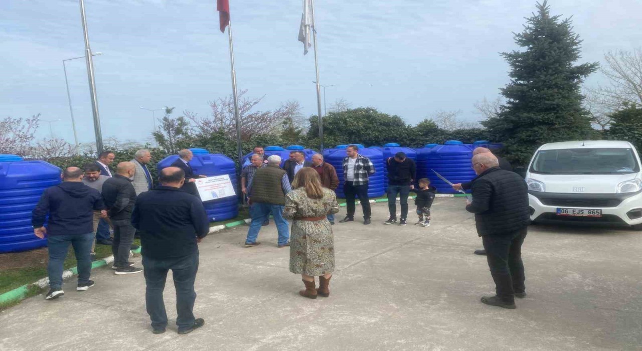 Giresunda yağmur hasadı ile tarımsal sulama projesi hayata geçirildi