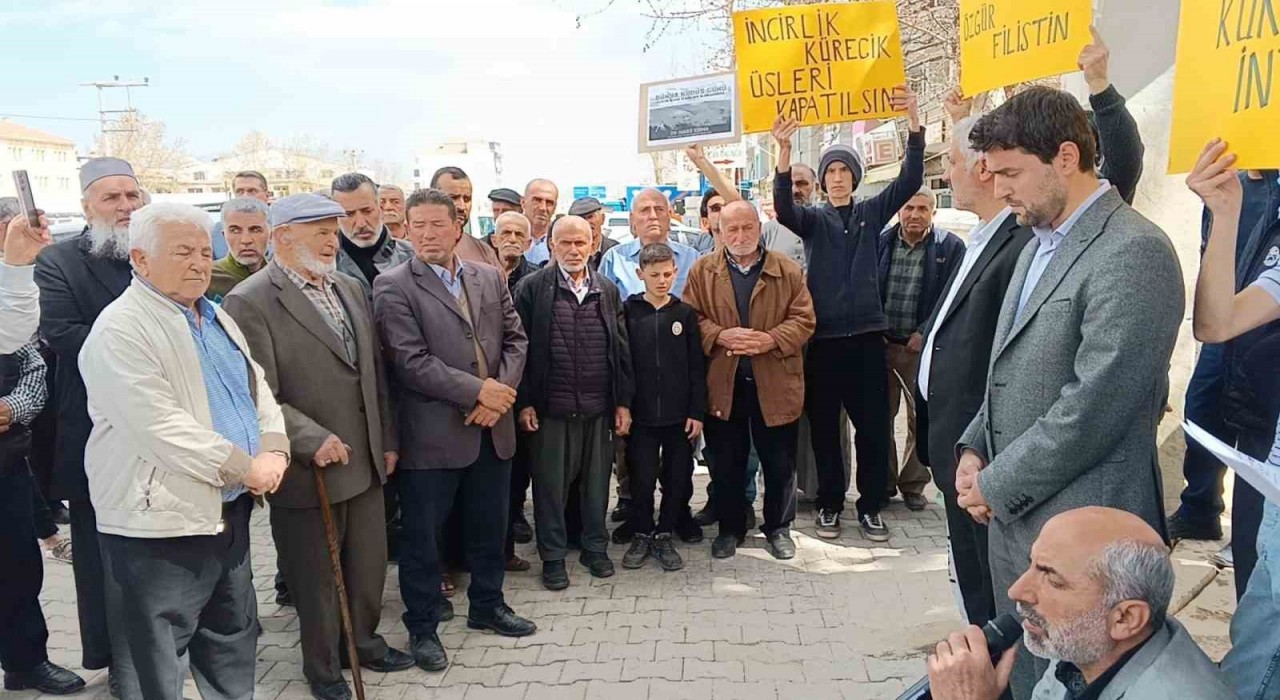 Gölbaşında Filistine destek, İsraile tepki açıklaması yapıldı
