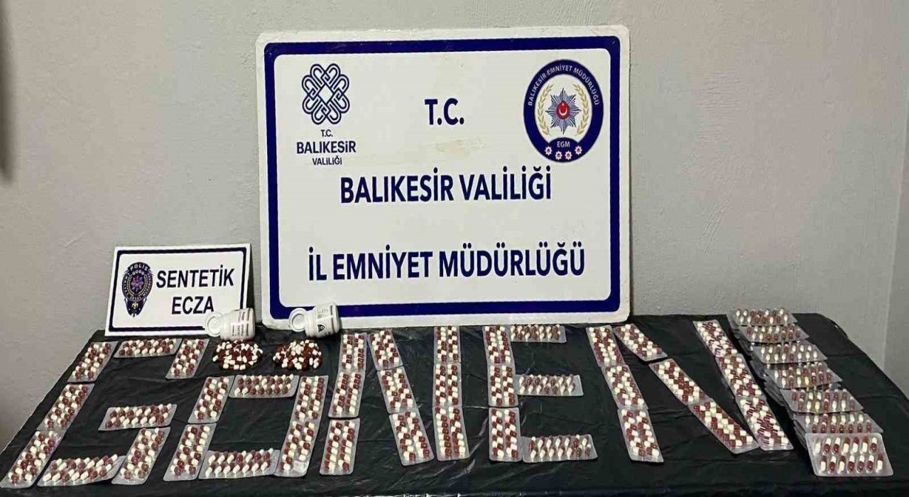 Gönende 994 adet sentetik ecza hapı ele geçirildi