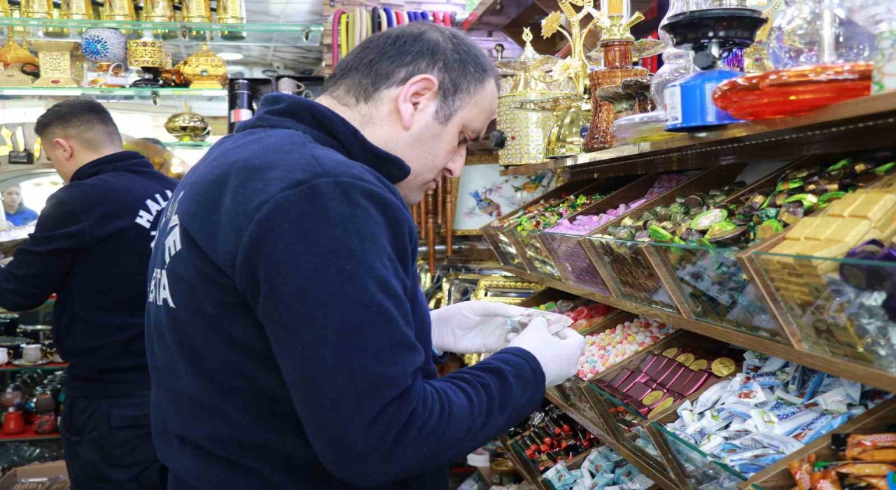Haliliyede bayram öncesi tatlı denetimi