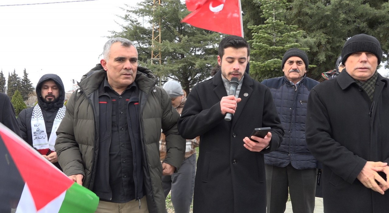 İsrailin Gazzeye yönelik saldırıları Kırklarelinde protesto edildi
