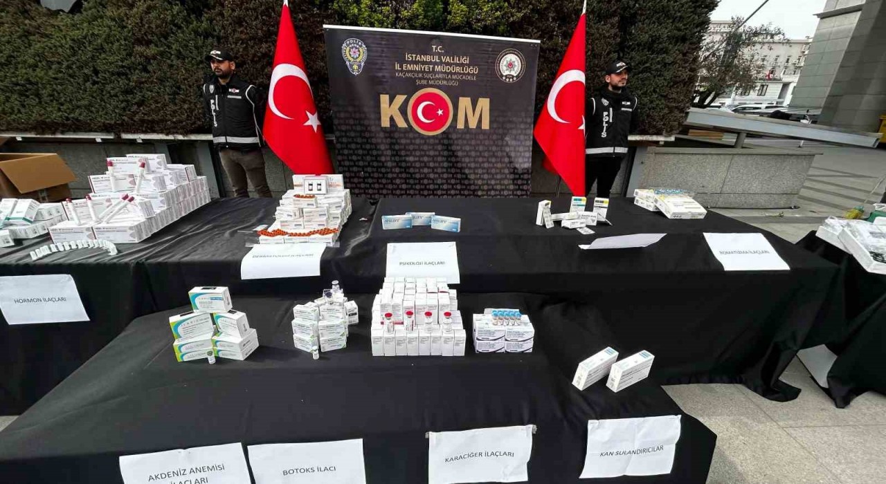 İstanbulda 235 milyon liralık kaçak ilaç operasyonu