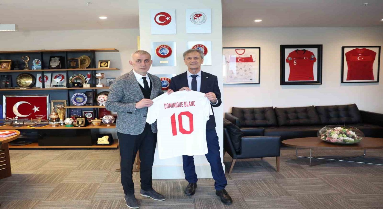 İsviçre Futbol Federasyonu Başkanı Blanctan Hacıosmanoğluna ziyaret