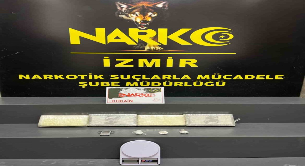 İzmirde kokain satıcına narkotikten baskın
