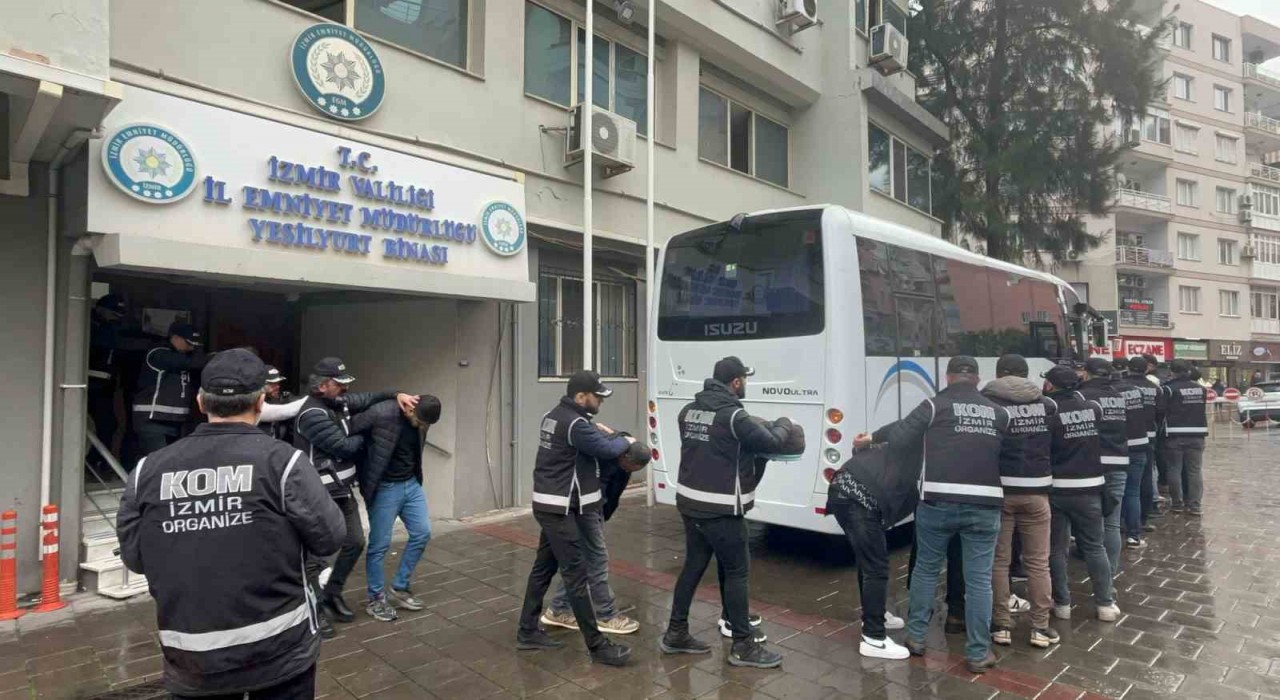 İzmirde suç örgütüne operasyon: 11 tutuklama