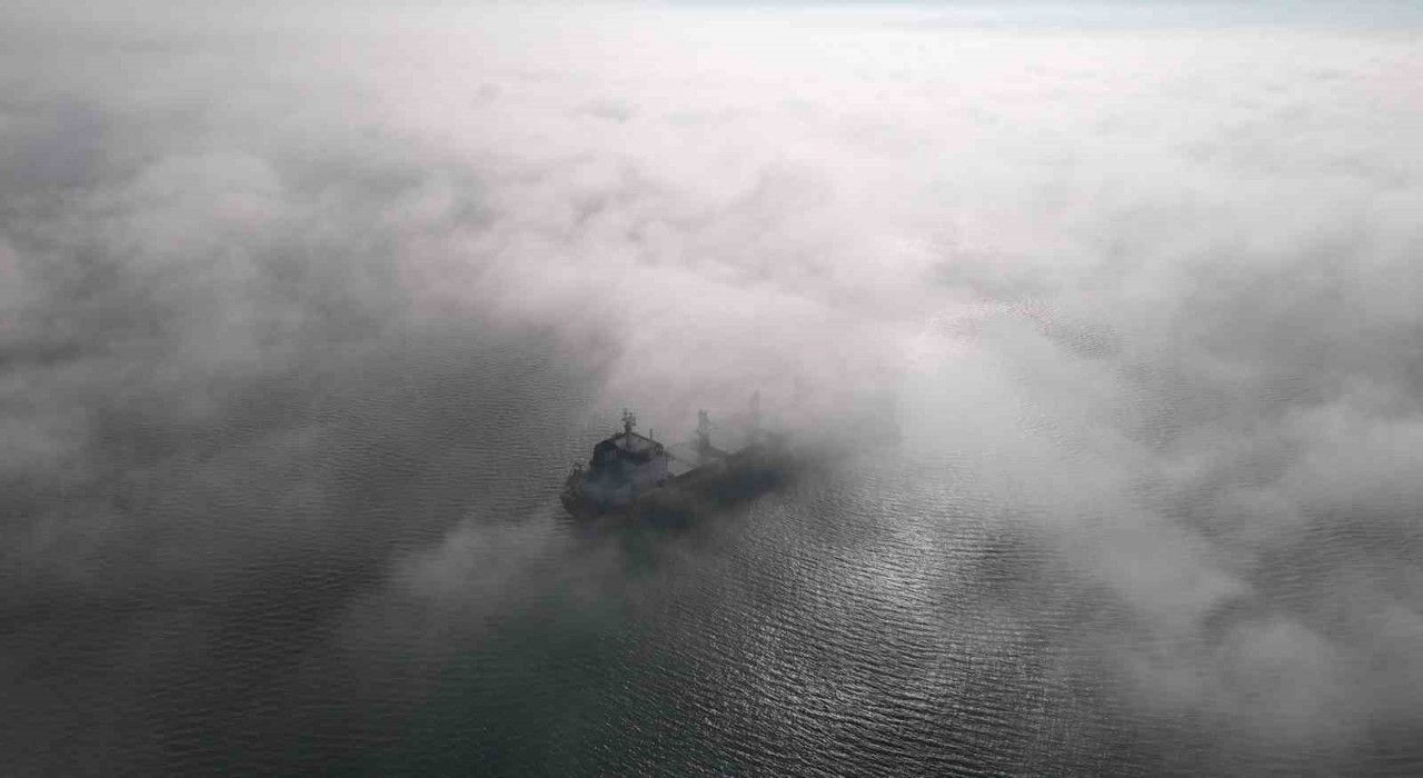 İzmit Körfezinde sis manzarası