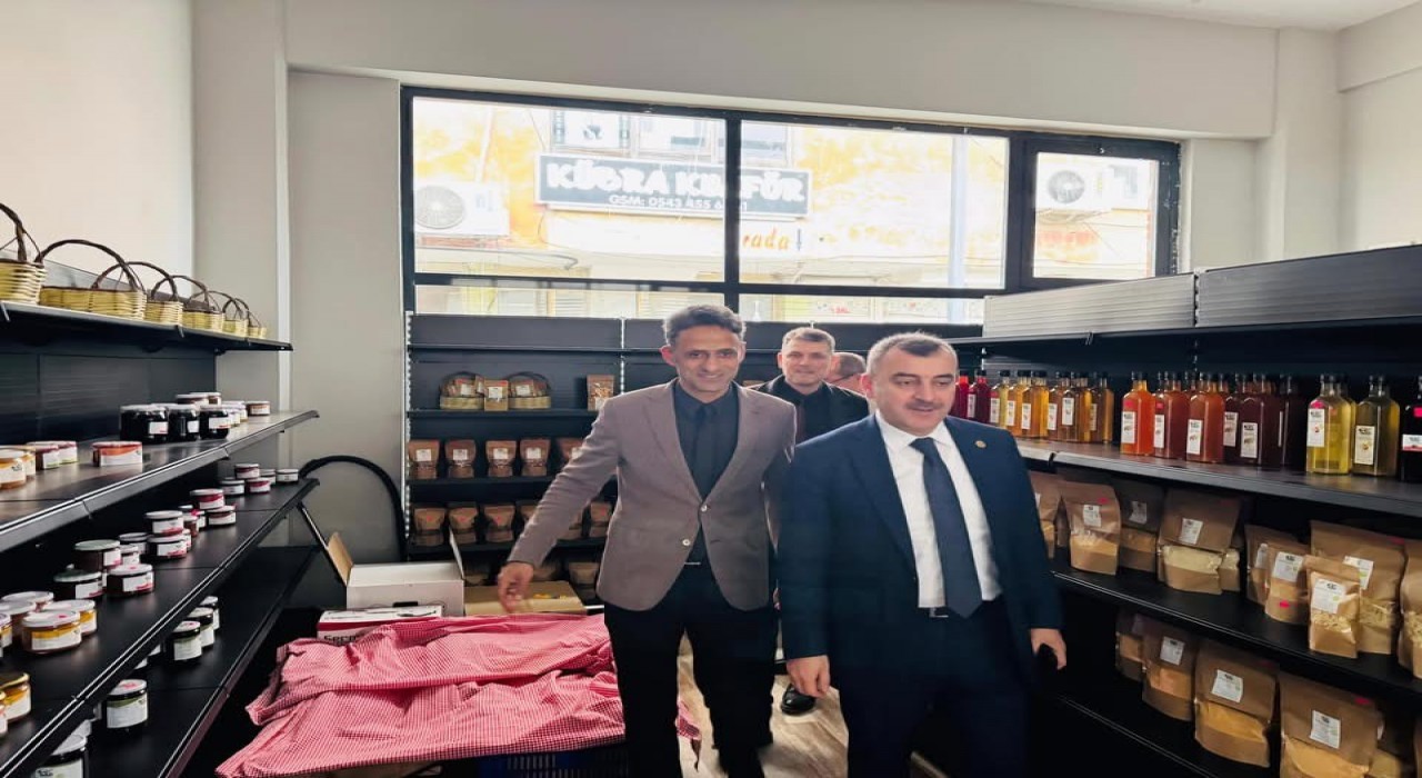 Kadın girişimcilere destek; yöresel ürünler mağazası