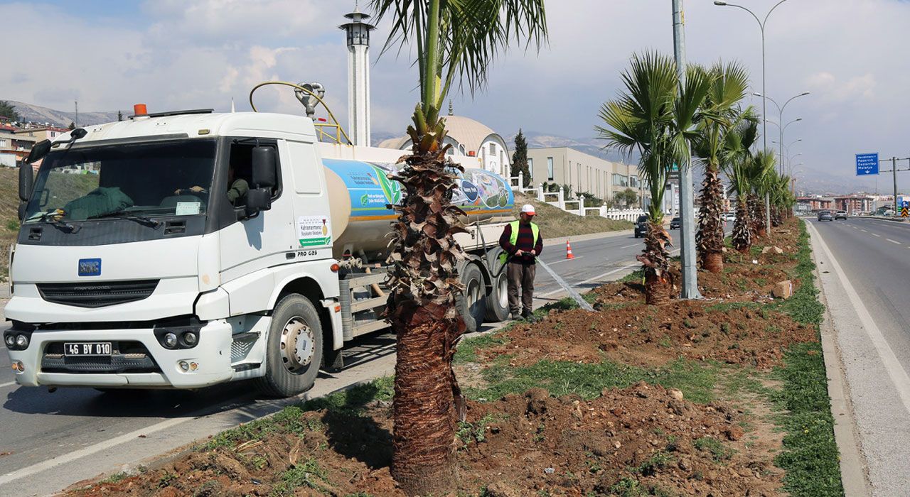 Kahramanmaraş’ta Çevre Düzenleme ve Yeşillendirme Çalışmaları Devam Ediyor