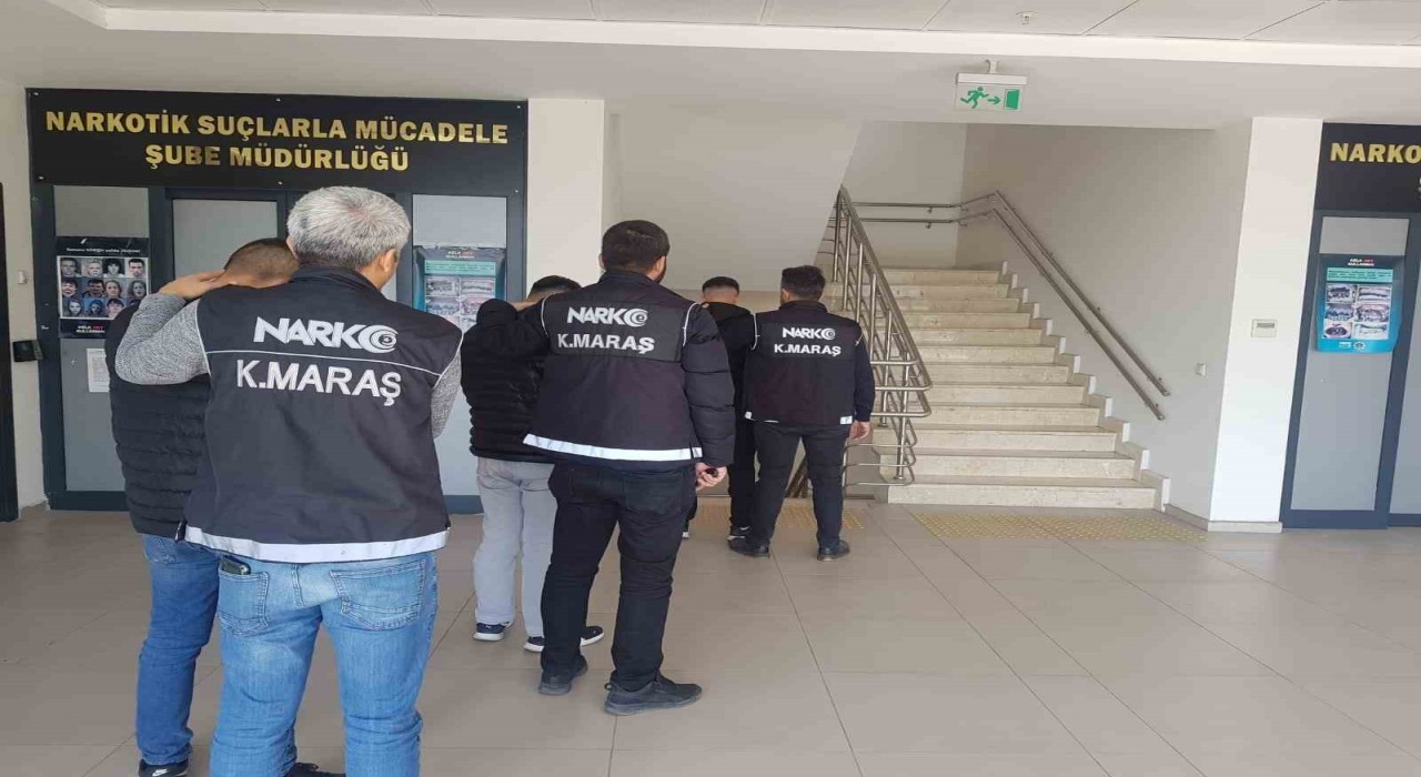 Kahramanmaraşta uyuşturucu taciri 4 şüpheli tutuklandı