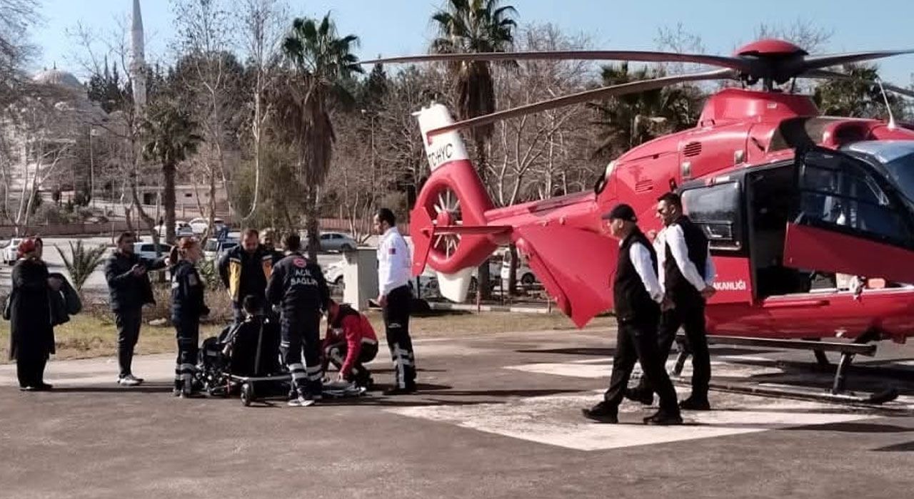 Kalp Yetmezliği Tanısı Konulan Çocuk Hasta Helikopterle Ankara’ya Sevk Edildi