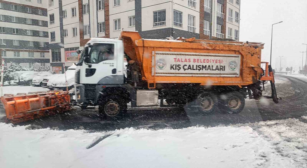 Kar yine yağdı,Talasta kış çalışmalar yeniden başladı