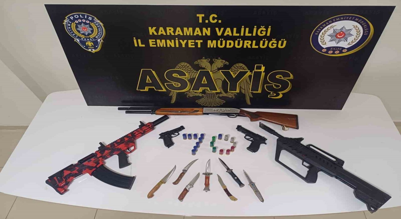 Karamanda 146 bin makaron ele geçirildi