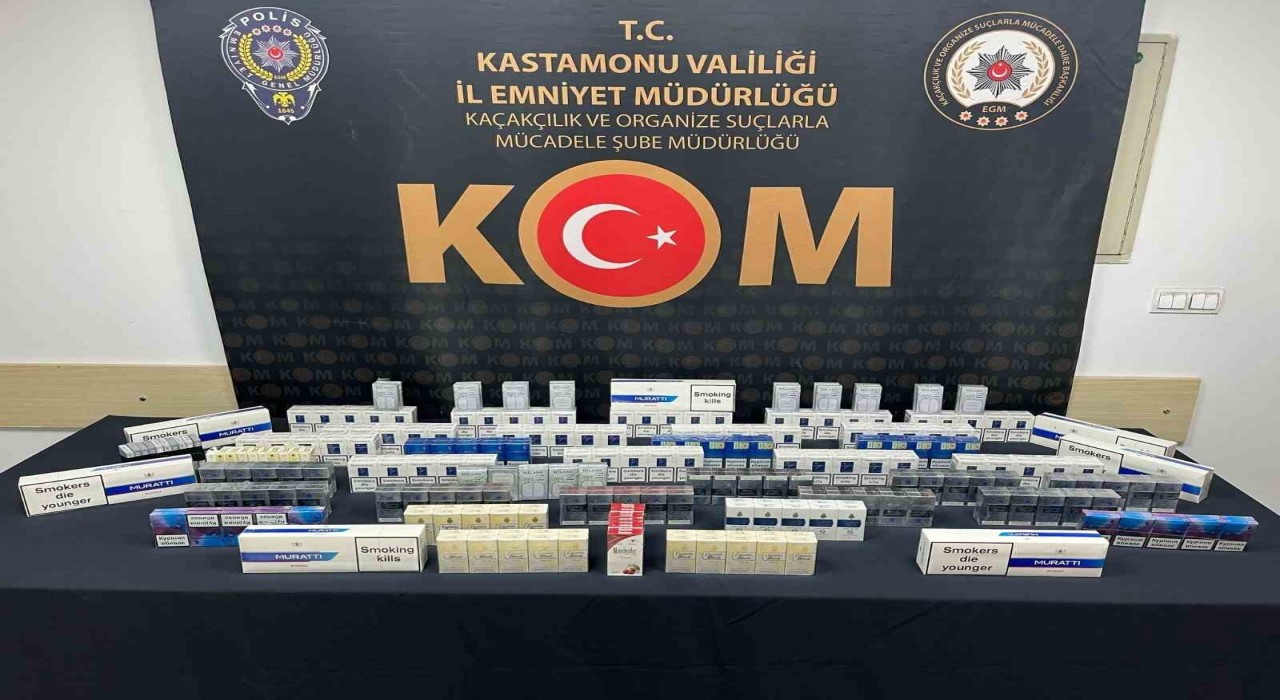 Kastamonuda gümrük kaçağı 448 paket sigara ele geçirildi