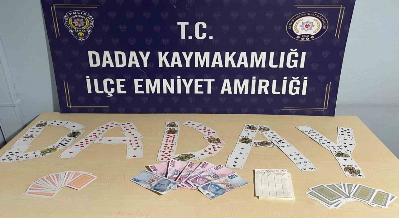 Kastamonuda kumar baskını: 5 kişi hakkında da adli işlem yapıldı