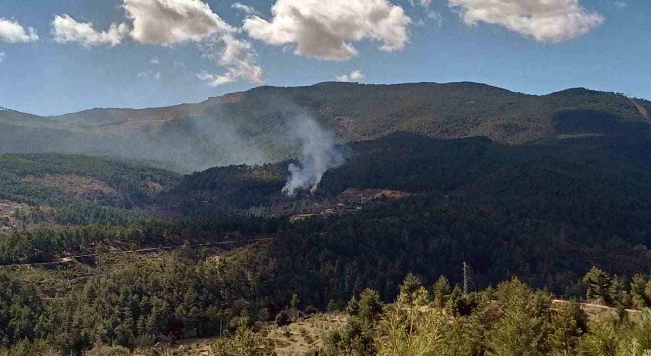 Kavaklıderede arazi yangını