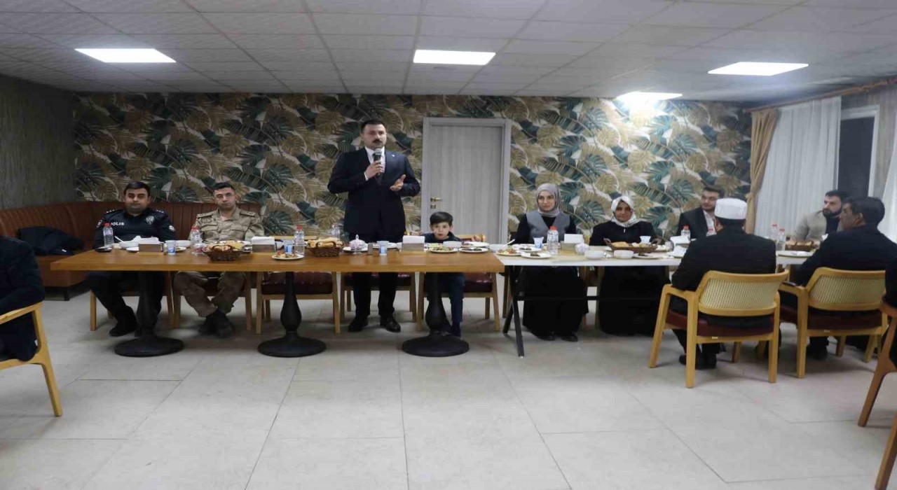 Kaymakam Karali, Şehit aileleri ve gazilerle iftar yemeğinde buluştu