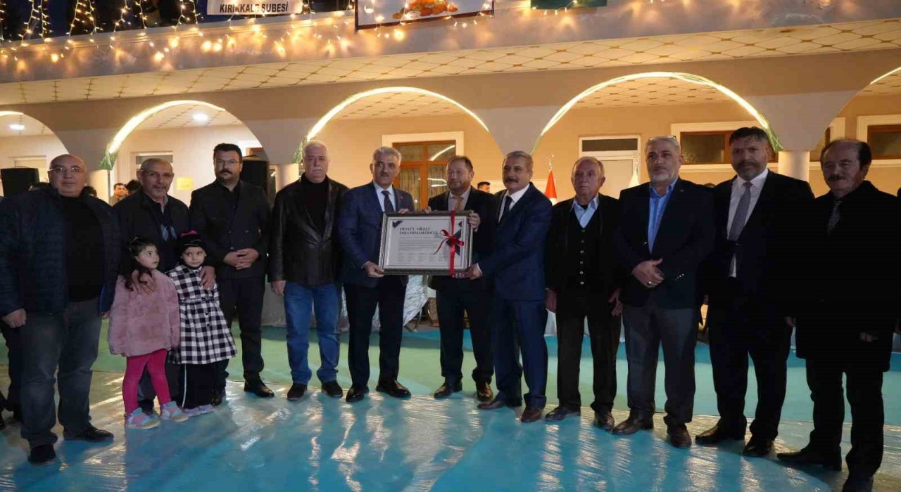 Kırıkkale Valisi Makasa Devlet-Millet Dayanışması Ödülü