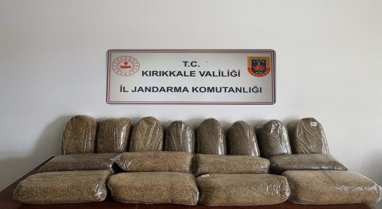Kırıkkalede 80 kilogram kaçak tütün ele geçirildi: 1 gözaltı