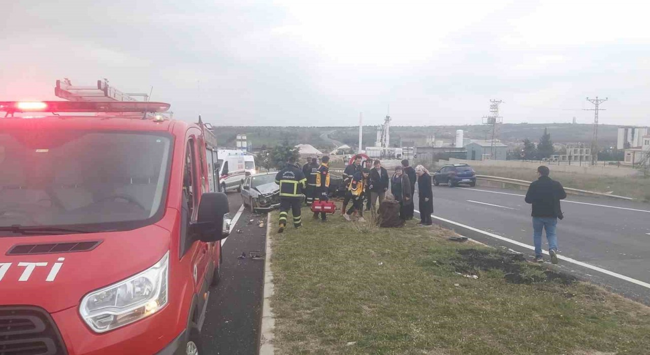 Kırklarelinde trafik kazası: 2 yaralı