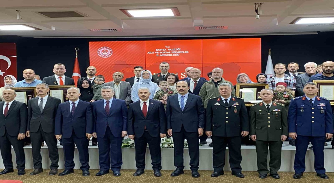 Konyada Devlet Övünç Madalyası Tevcih Töreni düzenlendi
