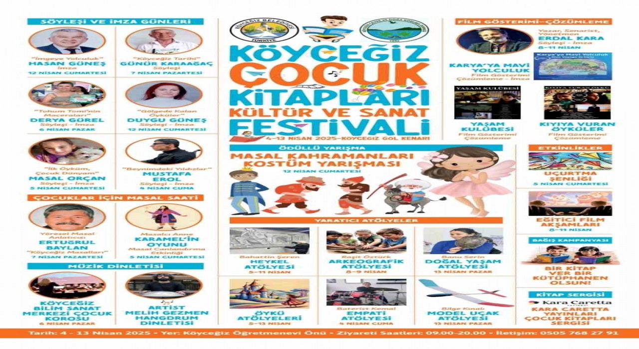 Köyceğizde Çocuk Kitapları Kültür ve Sanat Festivali başlıyor
