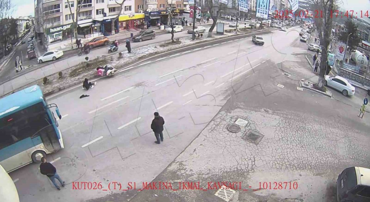 Kütahyada şubat ayında meydana gelen kazalar kameraya yansıdı