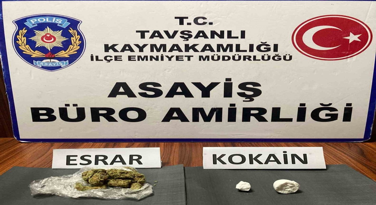 Kütahyada uyuşturucu operasyonu, 2 şüpheli tutuklandı