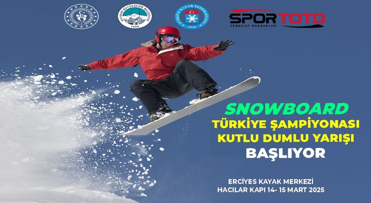 Kutlu Dumlu Snowboard Türkiye Şampiyonası Kayseride başlıyor