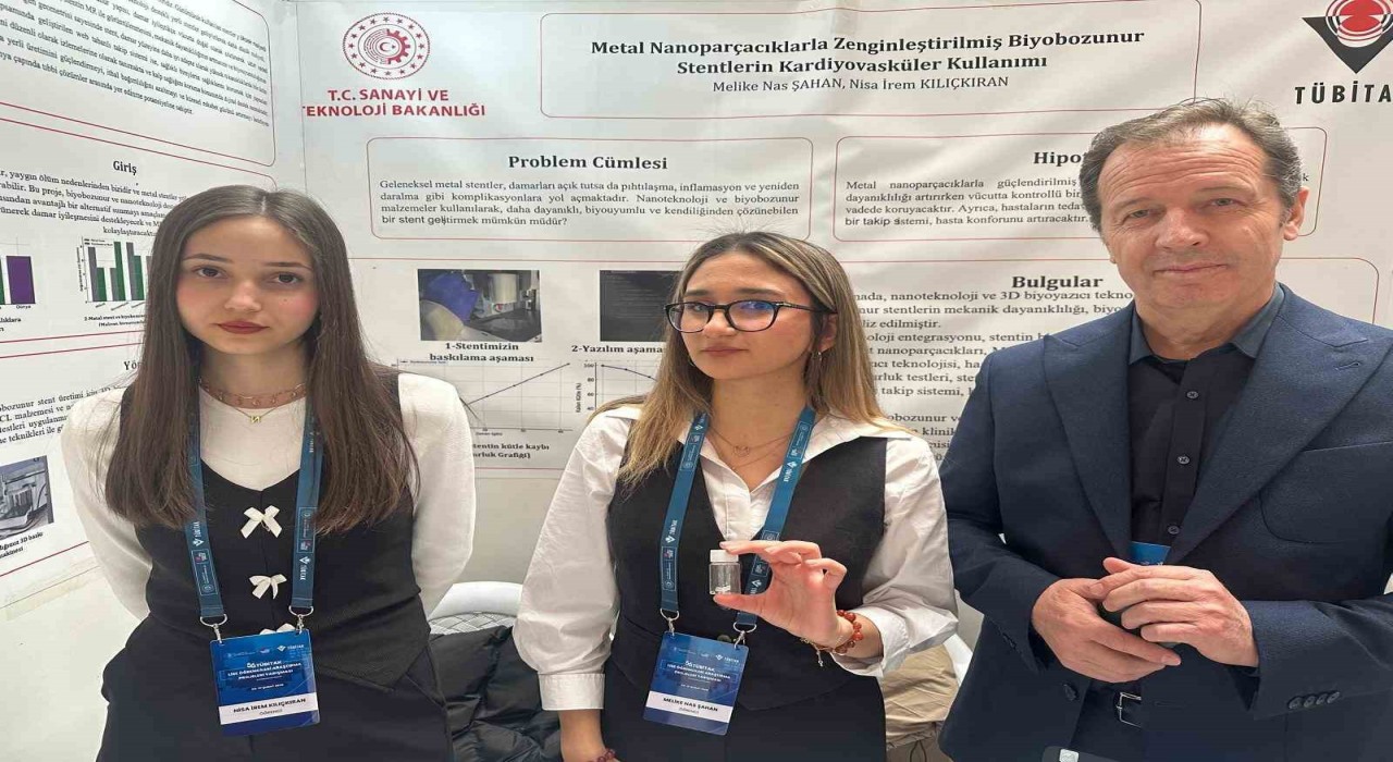 Lise öğrencilerinden ‘nano parçacıklı stent