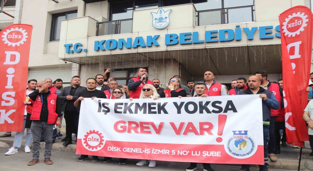 Maaş krizi yaşanan Konak Belediyesinde işçiler greve gidiyor