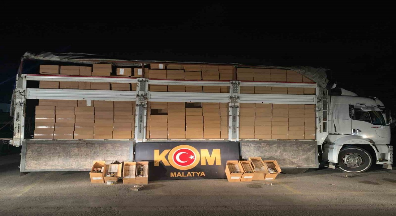 Malatyada 7 milyon 250 bin adet makaron ele geçirildi