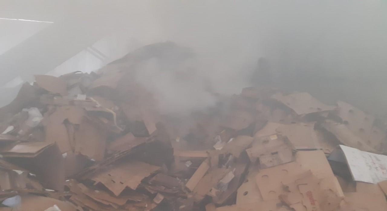 Malatyada geri dönüşüm fabrikasında yangın