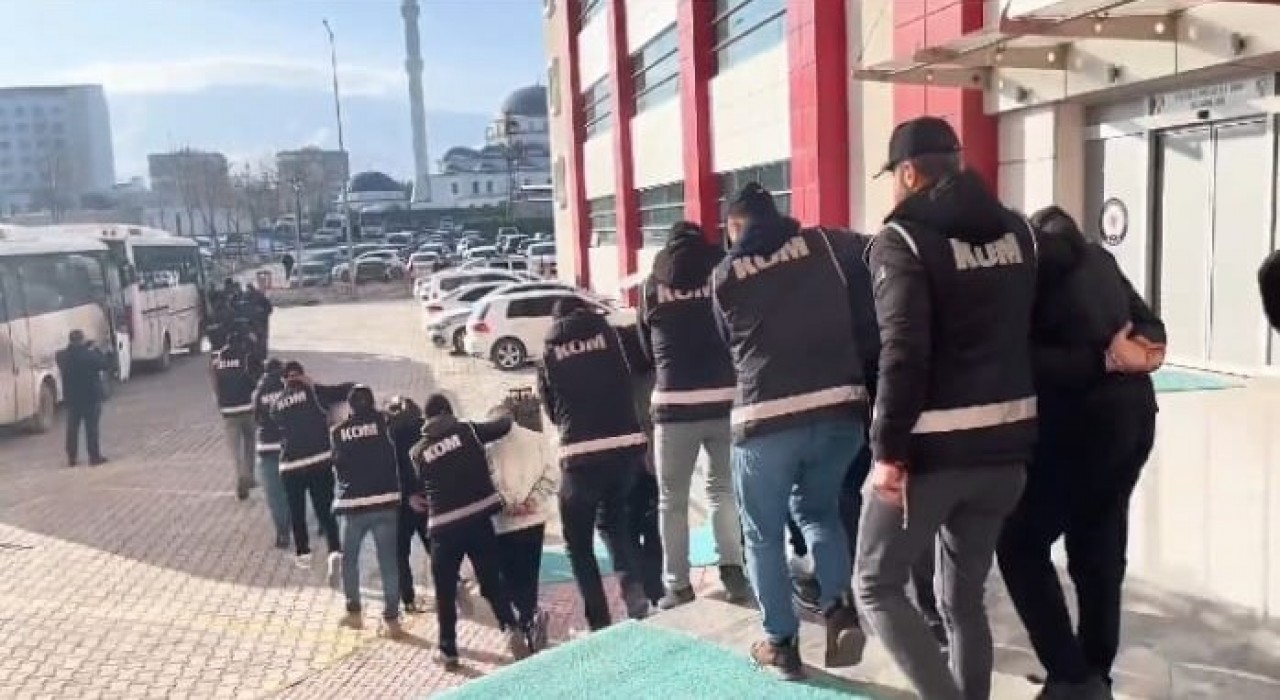 Malatyada organize suç örgütüne yönelik operasyonda 44 tutuklama