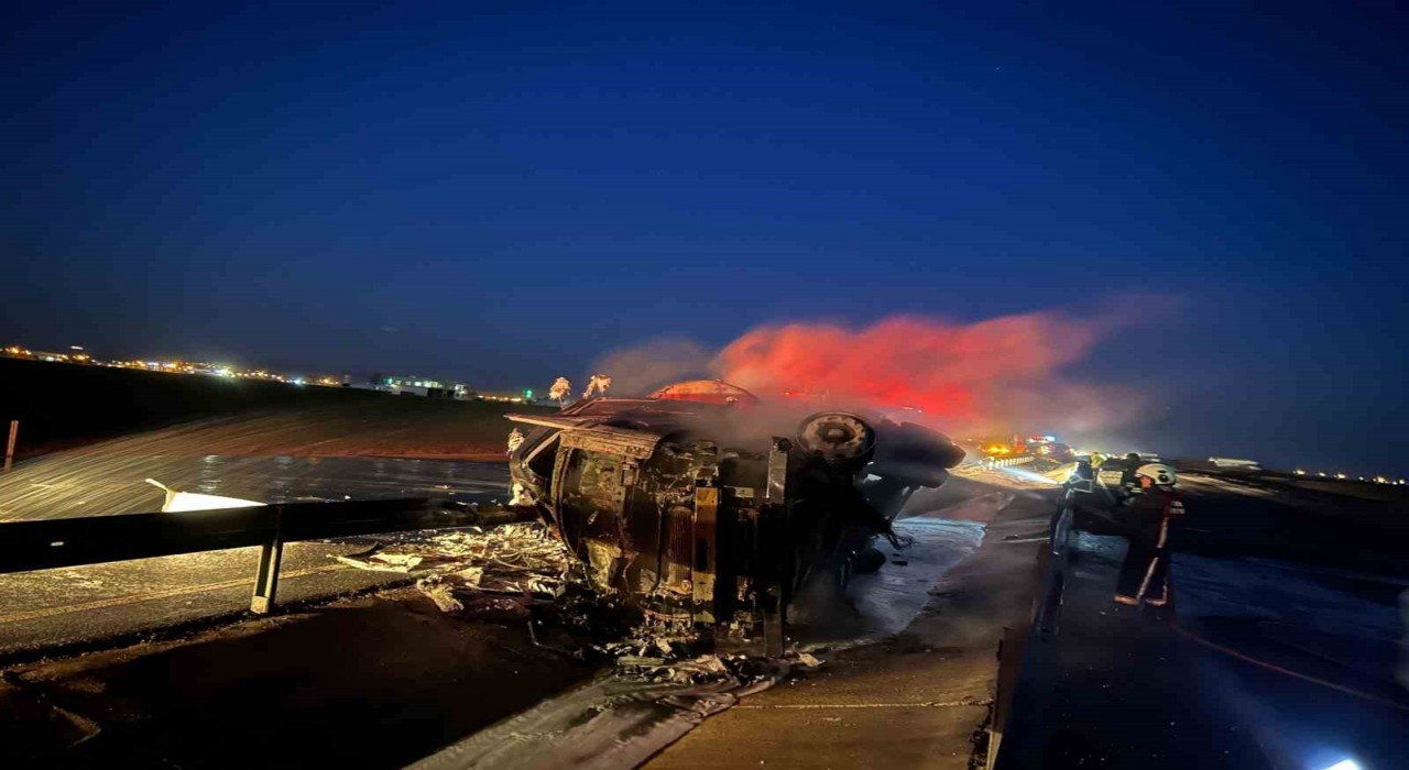 Mardinde yakıt yüklü tanker alev aldı
