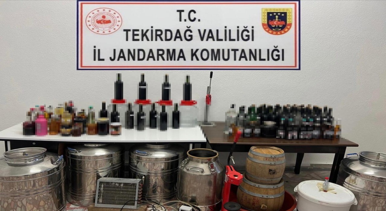 Marmaraereğlisinde kaçak içki operasyonu