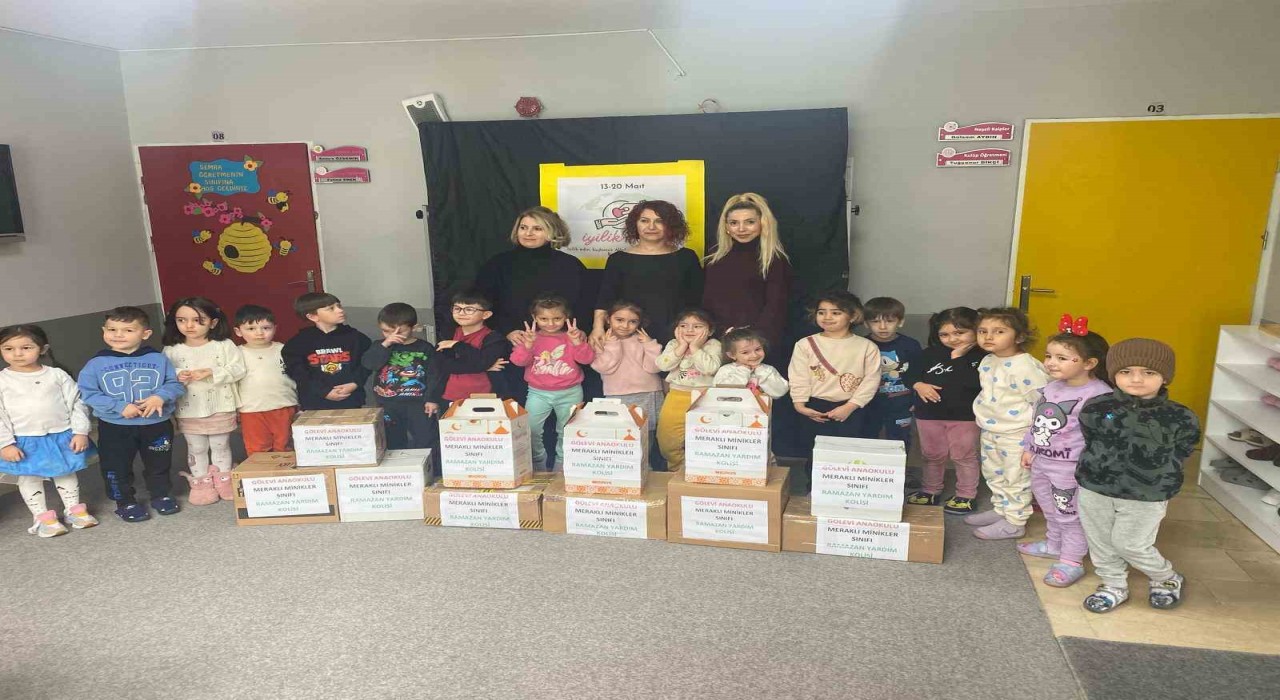 Miniklerden ihtiyaç sahibi ailelere yardım eli