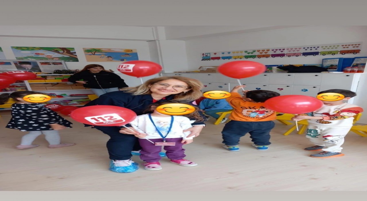 Muğlada miniklere 112 acil çağrı hattı tanıtıldı