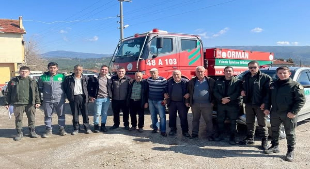 Muğlada yangınlara karşı bilgilendirme toplantıları devam ediyor