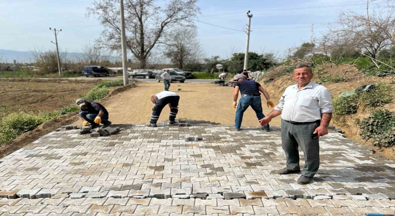 Nazilli Belediyesi Güzelköy Mahallesindeki yol yapım çalışmasını tamamladı