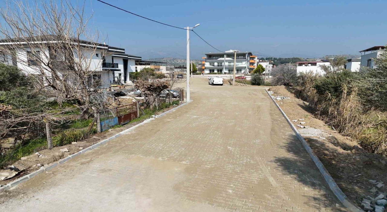 Nazilli Belediyesinden Dallıcada yeni yol çalışması