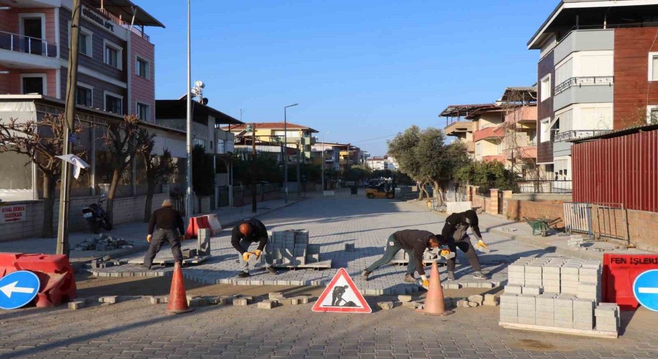 Nazillide yol çalışmaları aralıksız sürüyor