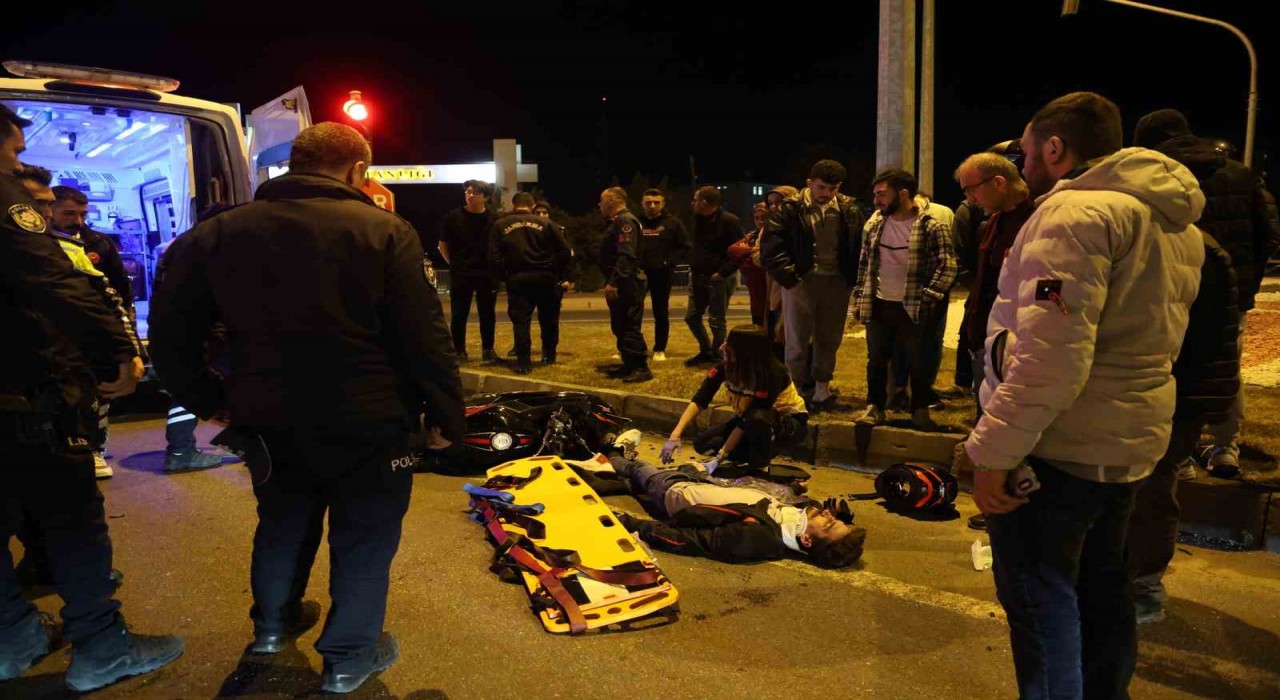 Nevşehirde otomobil ile motosiklet çarpıştı: 2 yaralı