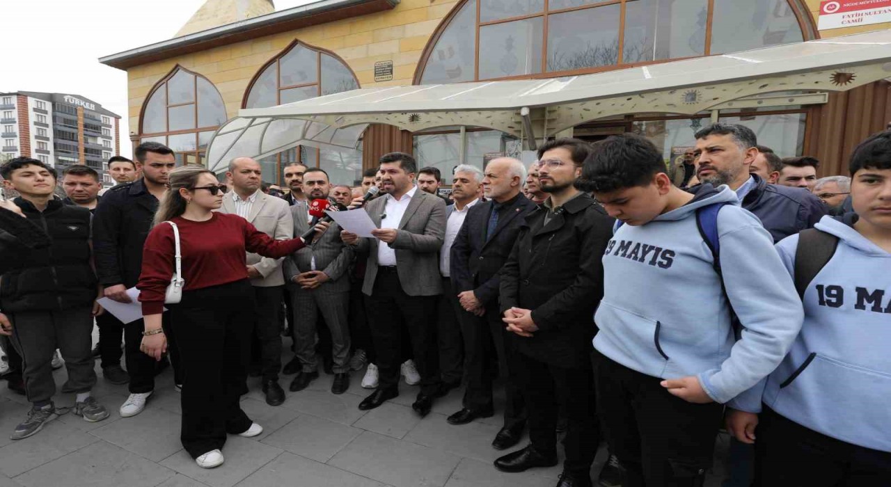 Niğdede Milli İrade Platformundan Cumhurbaşkanı Erdoğana destek açıklaması