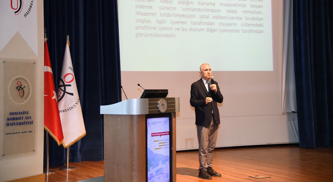 OKÜ’de Ulusal Staj Programı Tanıtıldı