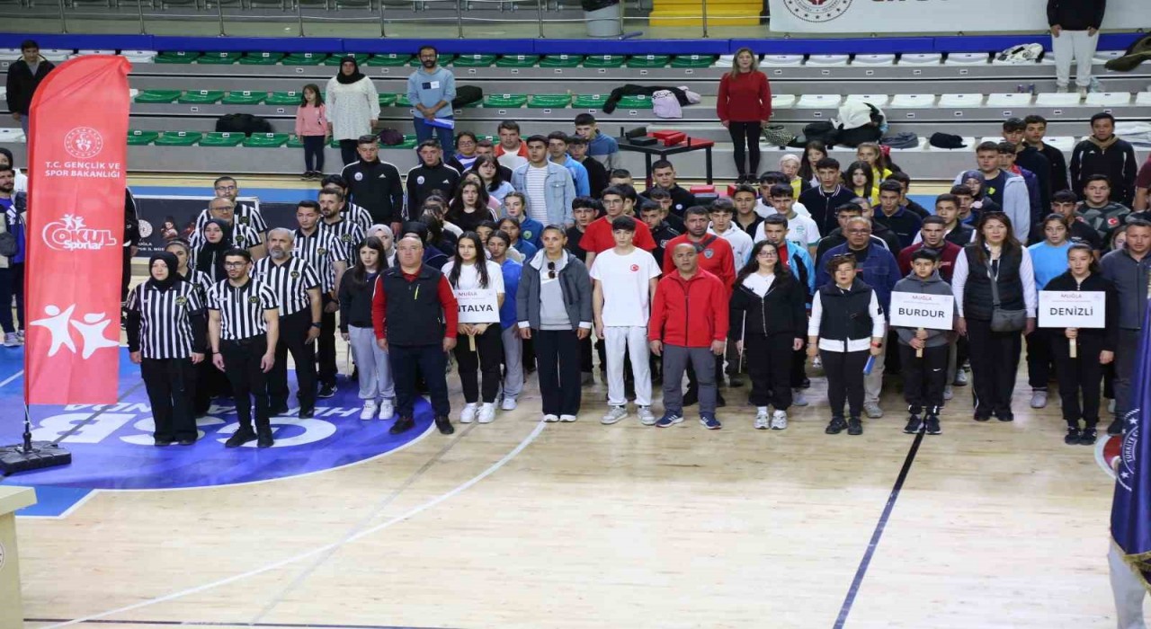 Okul sporları bilek güreşi grup birinciliği Muğlada başladı