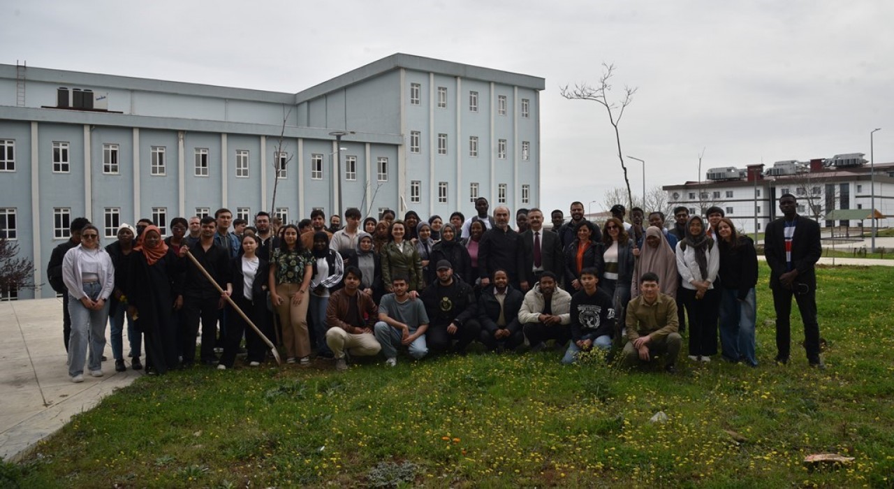 OMÜde 50. yıl için 50 fidan dikildi